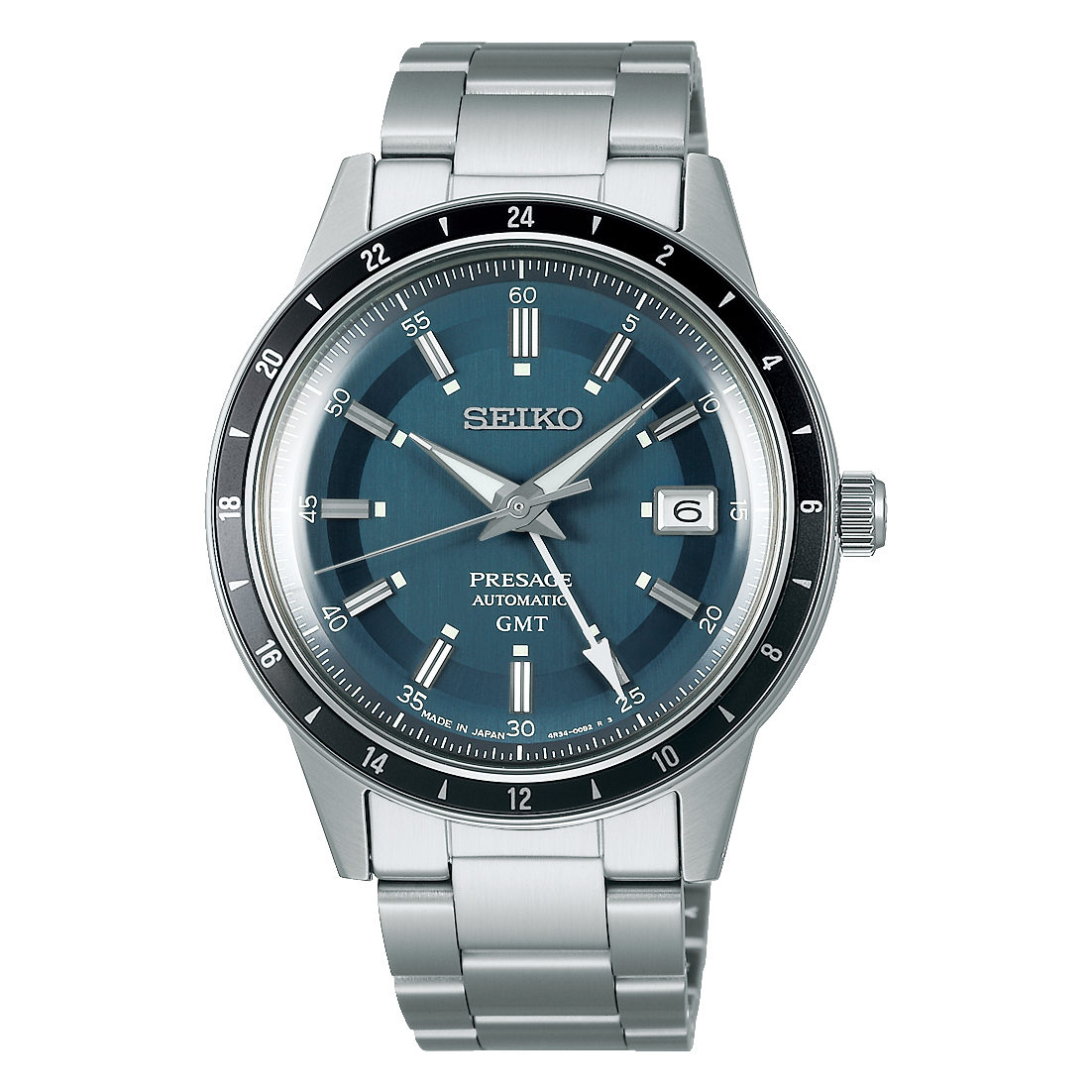 SSK009J1 Presage ‘Petrol Blue’ Style 60s Road Trip GMT