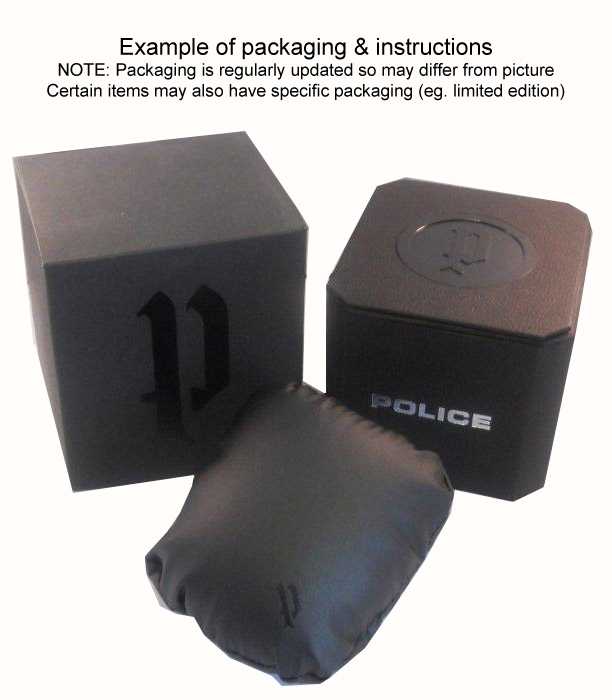 Police LASER Quartz (44mm) Dark Blue Dial / Black Silicone Strap PEWJN2194440