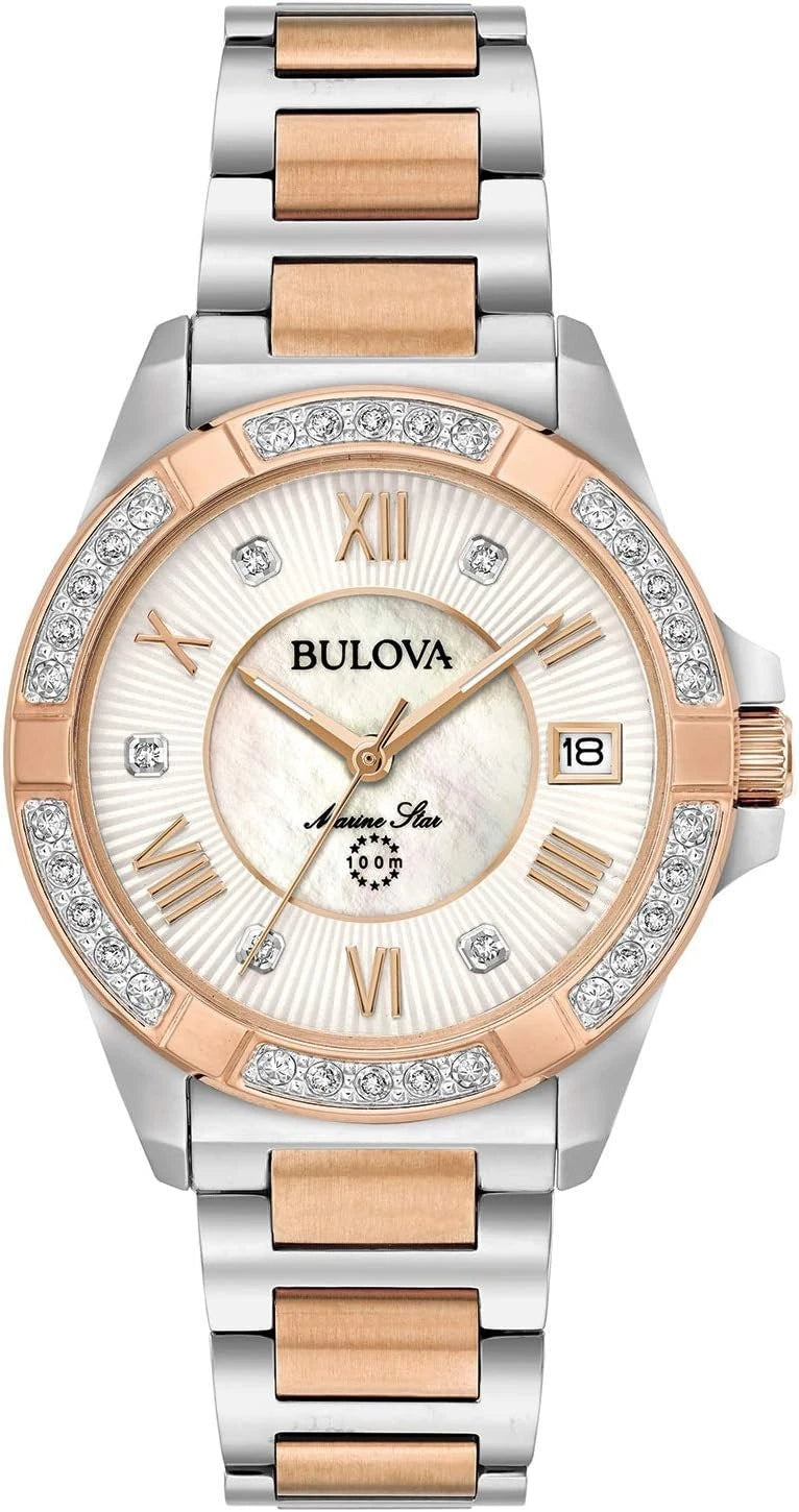 Bulova Marine Star Collection Ladies Diamond 98R234