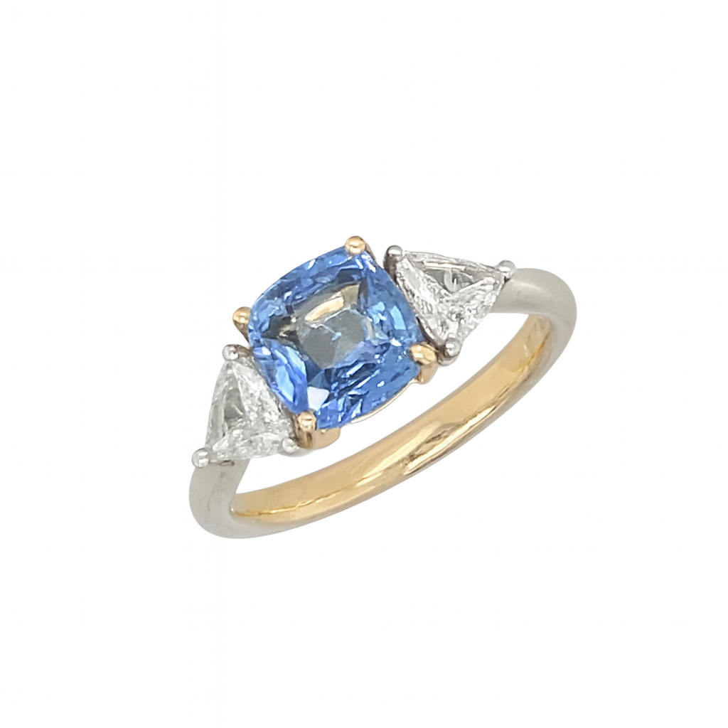 Cushion Cut Sapphire Ring