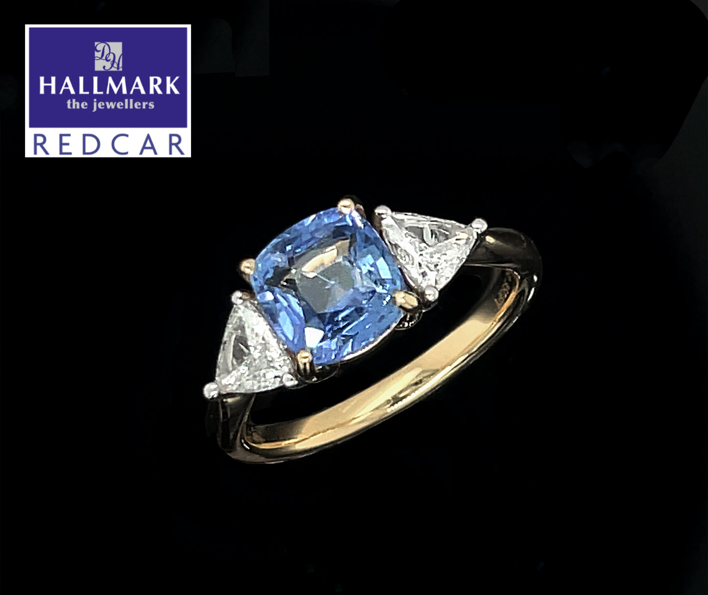 Cushion Cut Sapphire Ring