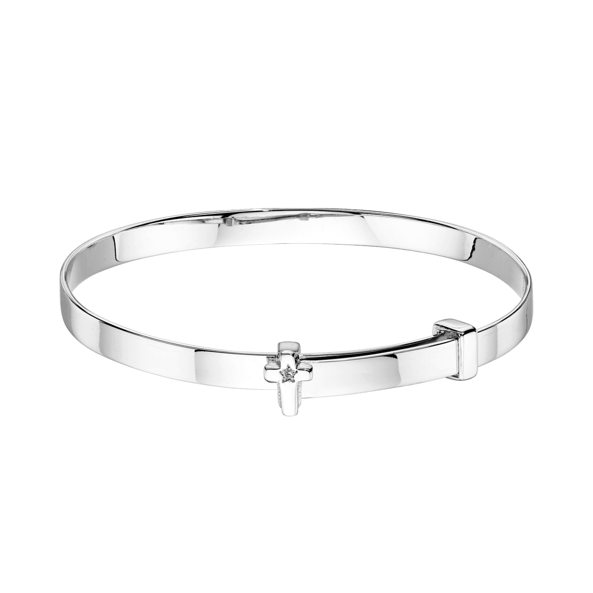 Honor Diamond Cross Baby Bangle