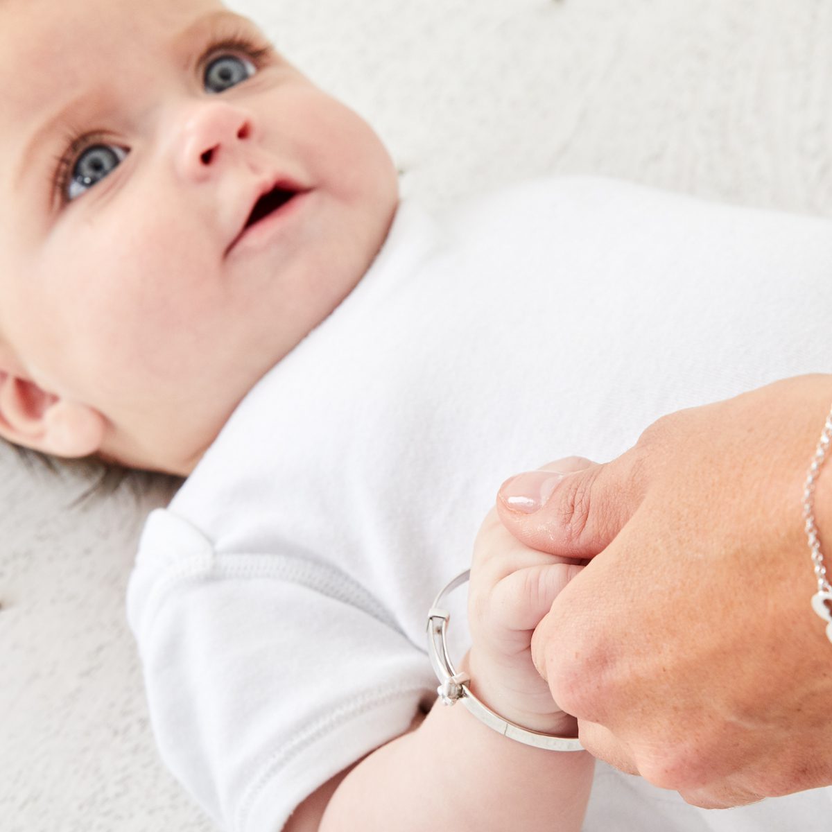 Honor Diamond Cross Baby Bangle