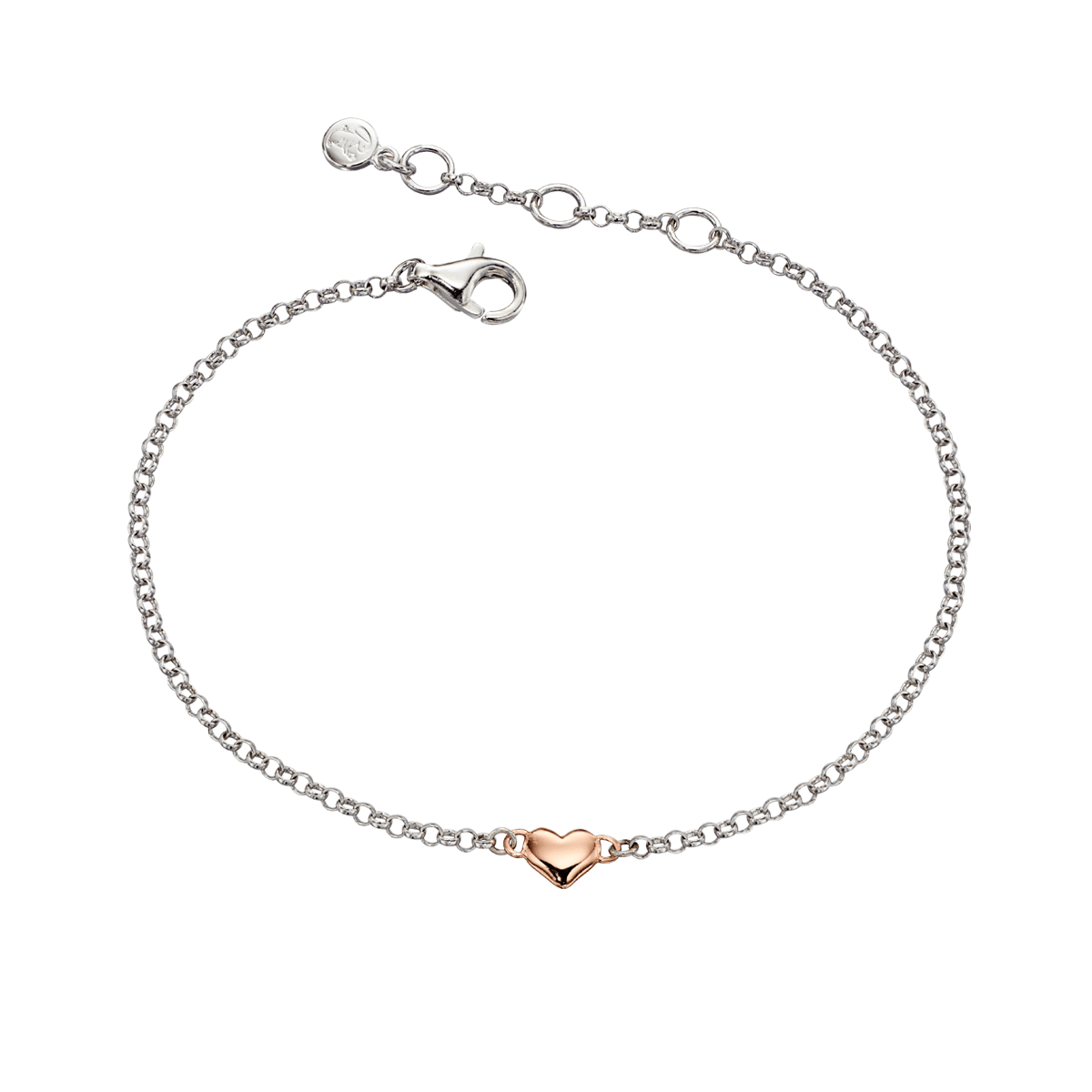 Georgiana Rose Gold Plated Small Heart Bracelet