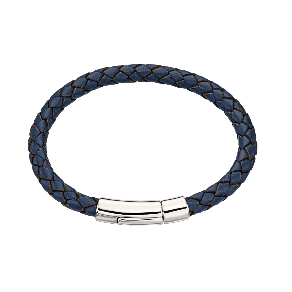 Hugo Boys Navy leather bracelet