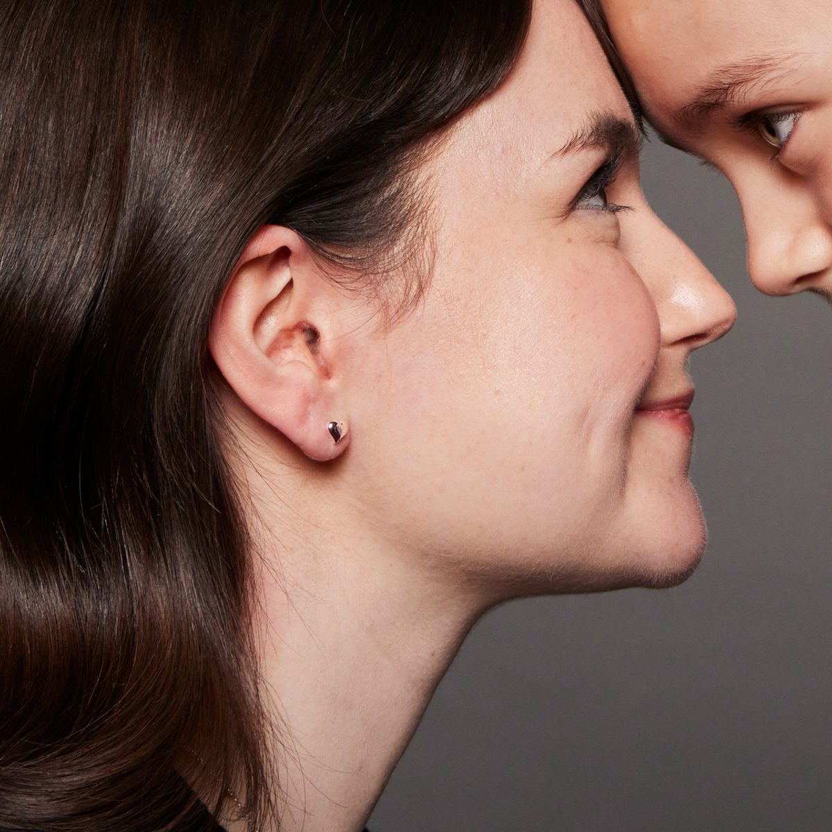 Emily – Rose Gold Heart Earrings
