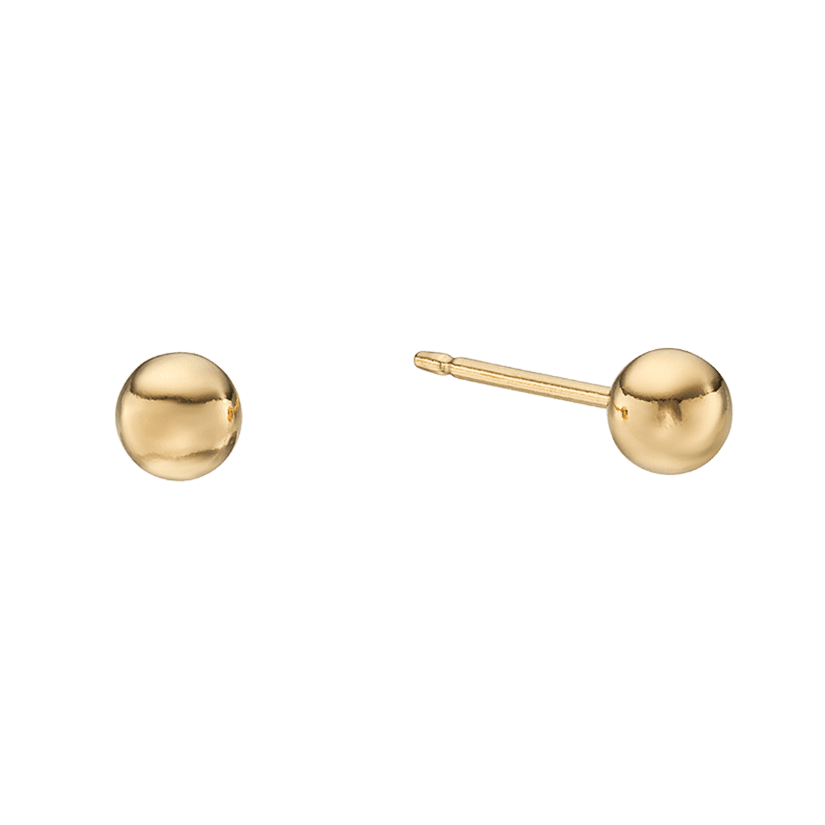 Claudette Gold plated 4mm Ball Stud