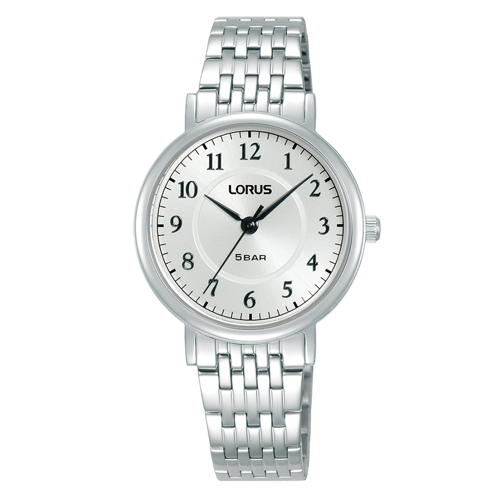 Lorus Women’s Traditional Silver Sunray Arabic Numerals RG221XX9