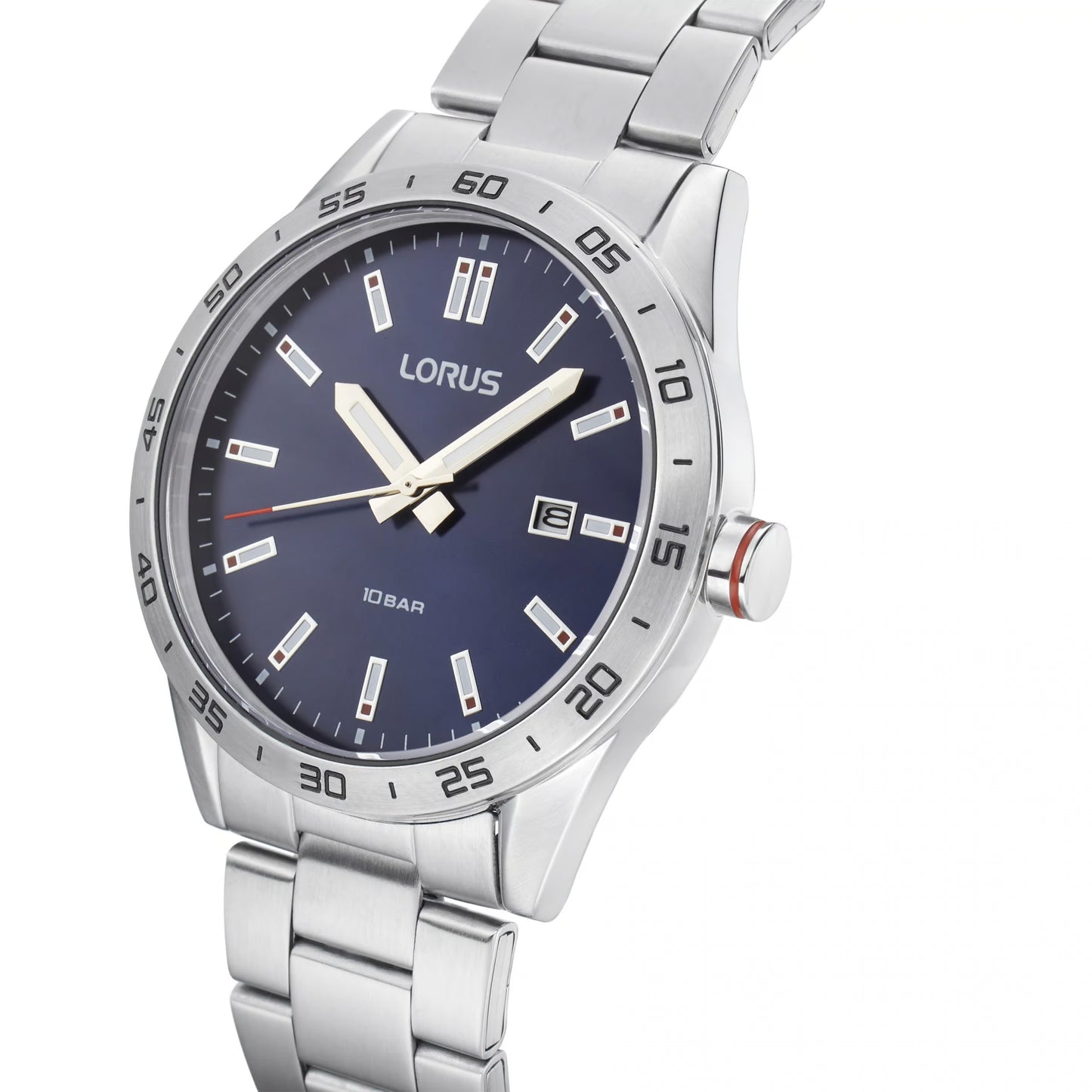 Lorus Men’s Red on Blue Elegant Sports RH961NX9