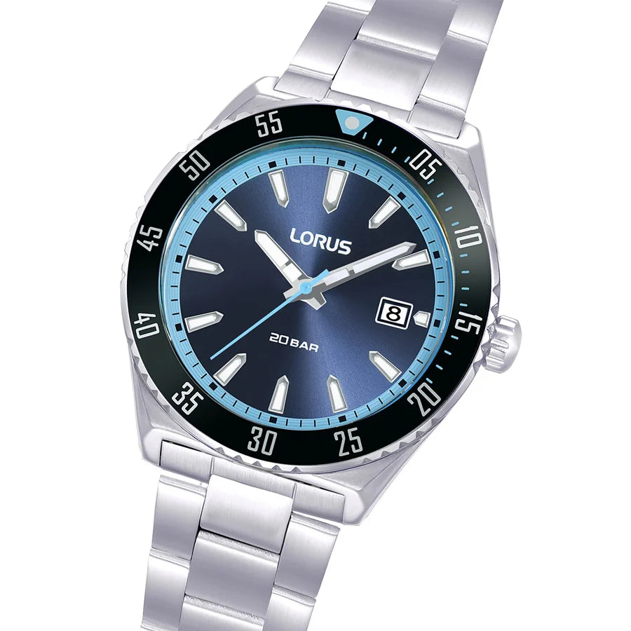 Lorus Sports Blue Dial Mens Watch RS957DX9