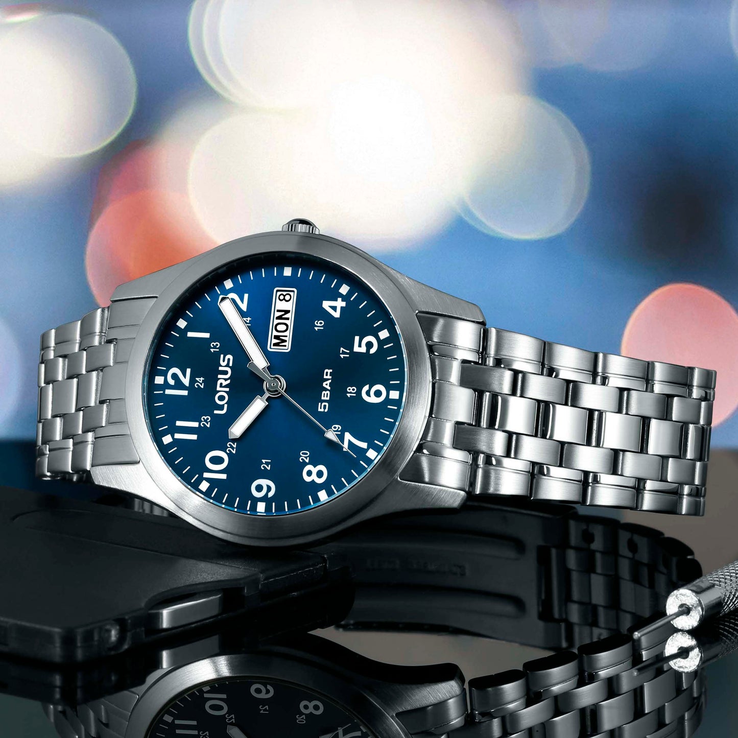 Lorus Men’s Blue 24/7 Field watch RXN77DX9