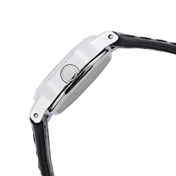 Lorus Black Leather Strap Watch RJ471BX9