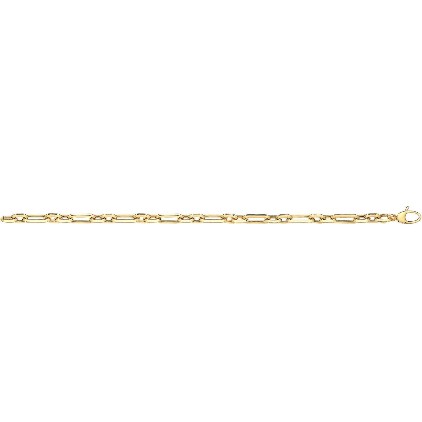 9CT YEL GOLD LADIES' 7.5 INCHES FANCY BRCLT BR564