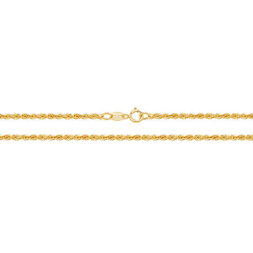 9ct Yellow Gold Rope Chain CH209