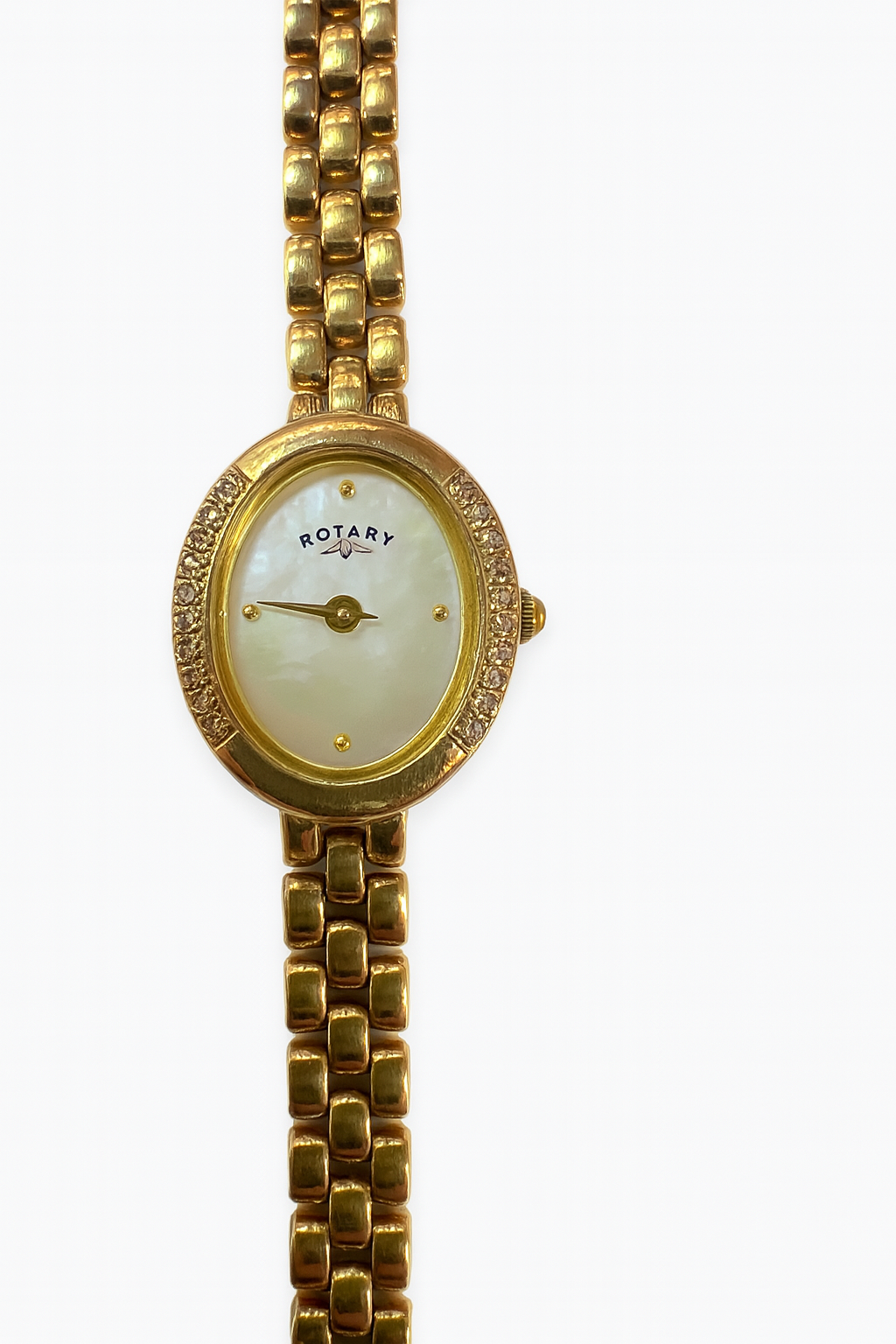 Preloved 9ct Gold and Diamond Set Rotary Watch SH9055