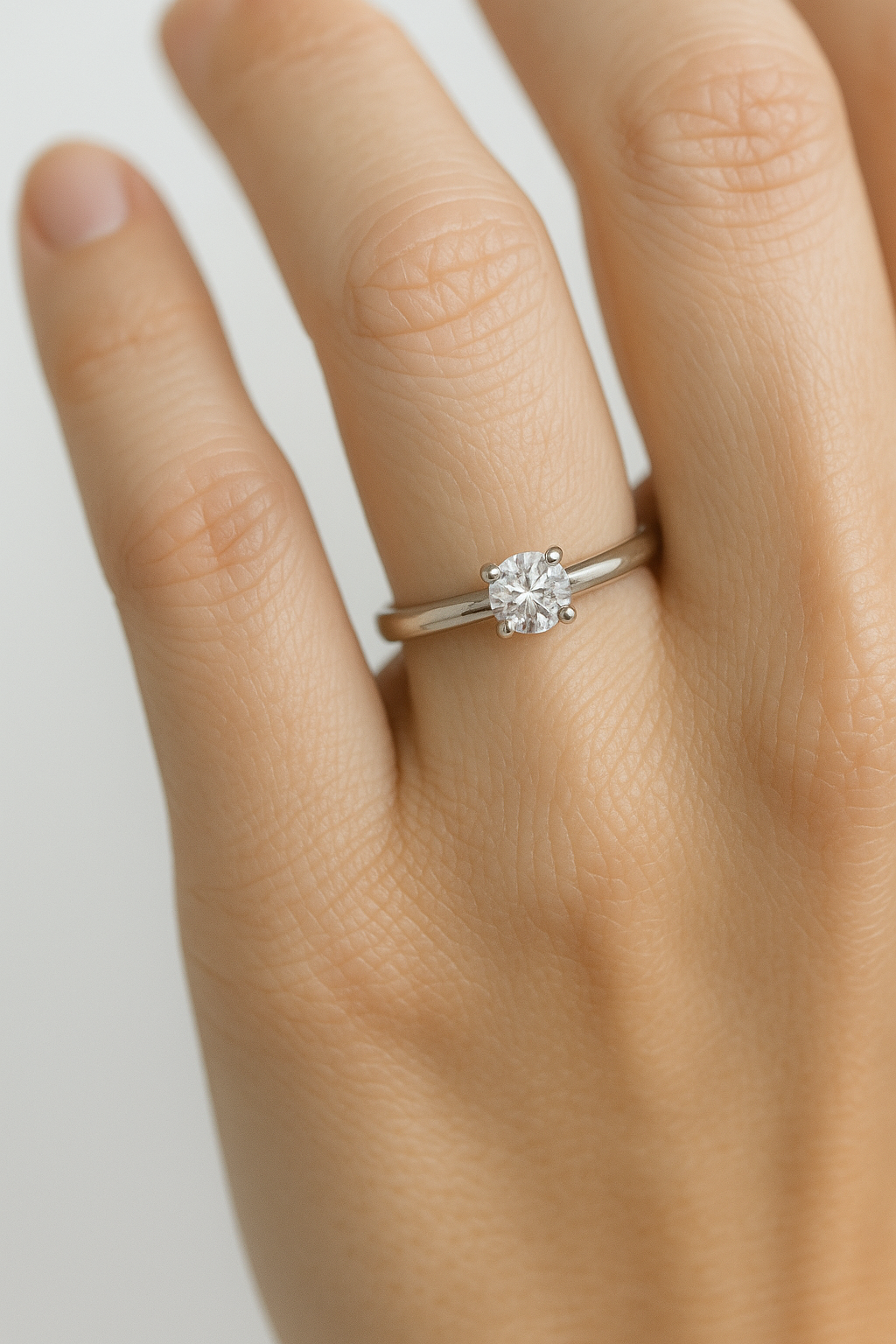 Preloved Diamond Solitaire Platinum Ring 8714A