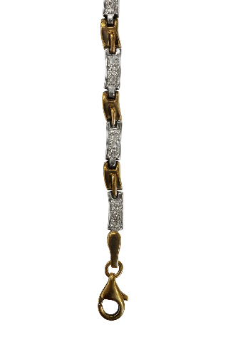9ct White & Yellow Gold Bracelet 1245242