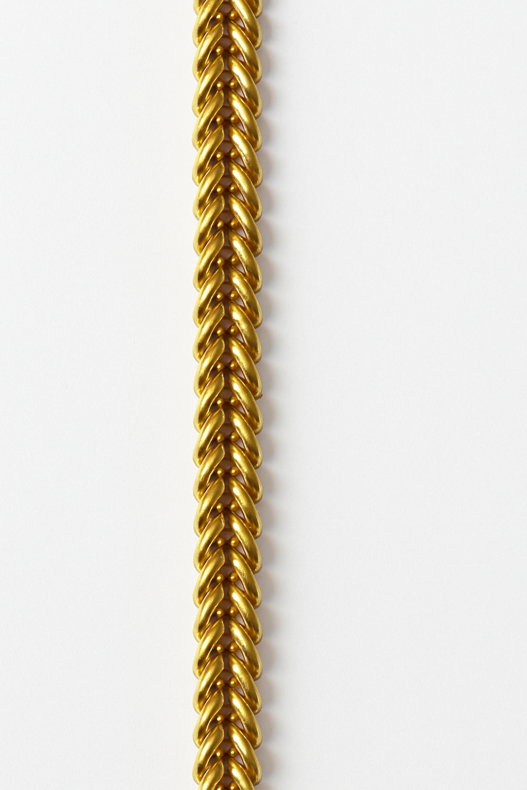 Preloved 9ct Yellow Gold Square Foxtail Link Bracelet 1245178