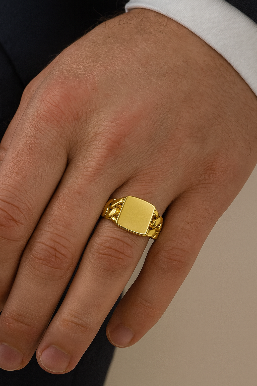 Preloved Yellow Good Signet Ring 9292