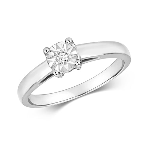 Diamond Illusion Set Solitaire RD500W