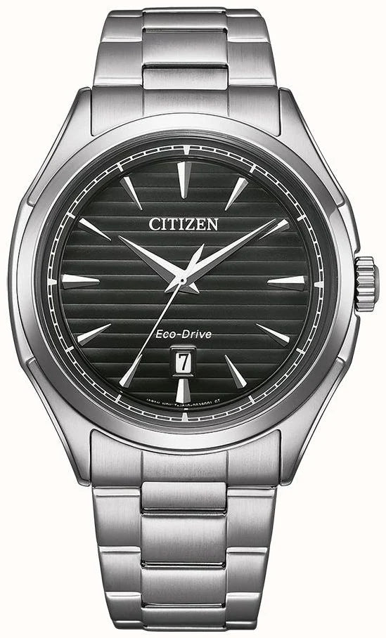 Citizen Men's Eco-Drive Sport (41mm) Black Dial / Stainless Steel Bracelet AW175