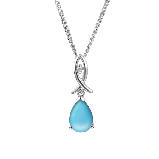 Diamond and Turquoise Pendant 6585WD/TQ