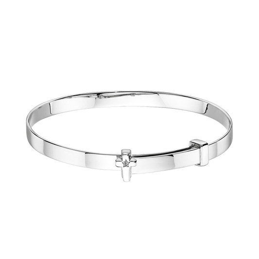 Honor Diamond Cross Baby Bangle