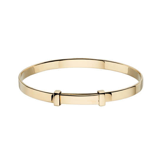 Flores Gold Baby Bangle