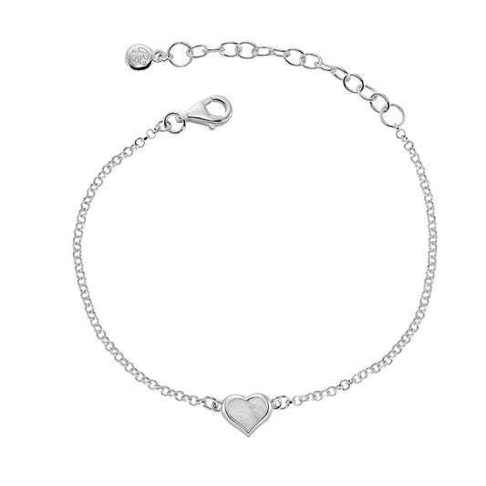 Betty – Mother of Pearl Heart Bracelet