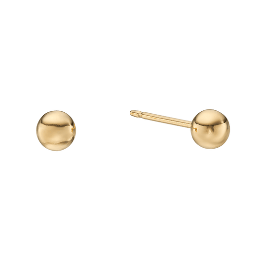 Claudette Gold plated 4mm Ball Stud