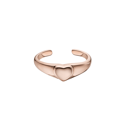 Charli – Rose Gold Heart Ring £30.00