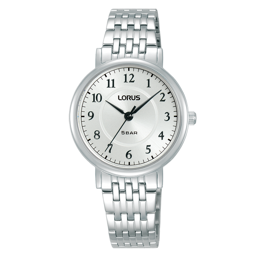 Lorus Women’s Traditional Silver Sunray Arabic Numerals RG221XX9