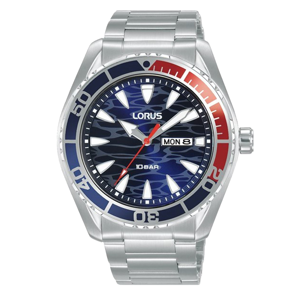 Lorus Men’s Blue Wave Bezel Rotator RH383AX9