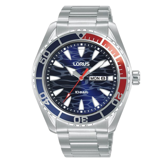 Lorus Men’s Blue Wave Bezel Rotator RH383AX9