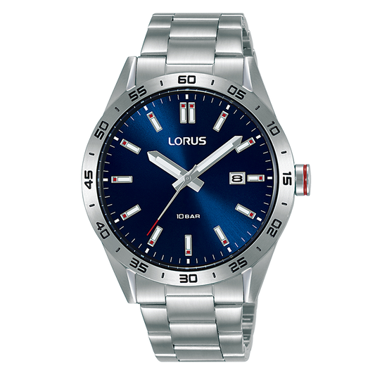 Lorus Men’s Red on Blue Elegant Sports RH961NX9