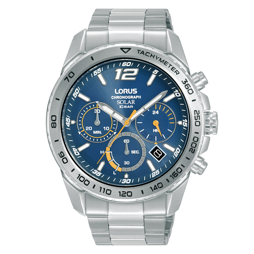 Lorus Solar Bold Blue Sports Chronograph RZ511AX9