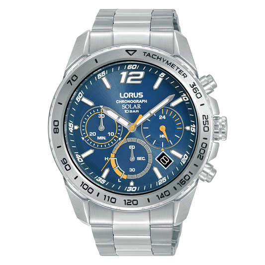 Lorus Solar Bold Blue Sports Chronograph RZ511AX9