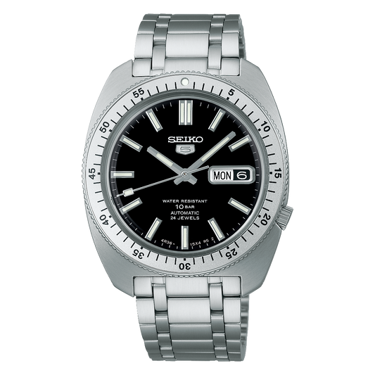 Seiko 5 Sports Heritage Design Recreation Limited Edition in Black SRPL93K1