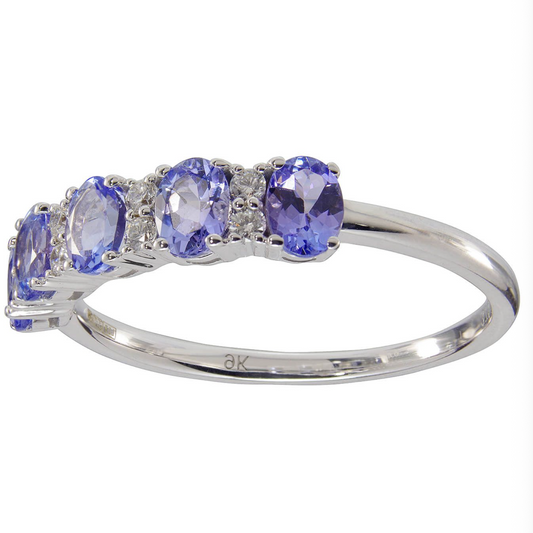 Tanzanite and Diamond Eternity Ring 29-100