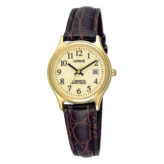 Lorus Brown Strap Lumbrite Watch RXT92AX5