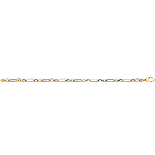 9CT YEL GOLD LADIES' 7.5 INCHES FANCY BRCLT BR564