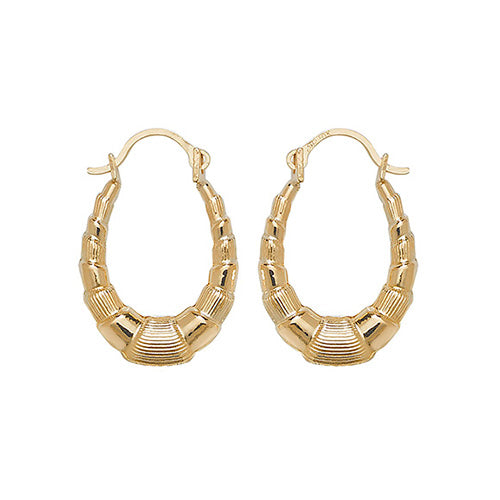 9ct Yellow Gold Babies' Creole Earrings ER063