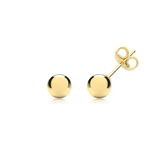 9CT YEL GOLD 5MM BALL STUD EARRINGS ES203