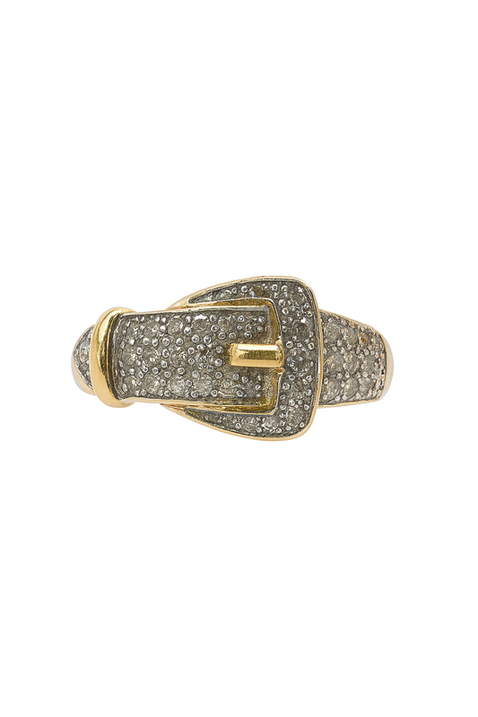 Preloved Diamond Set Buckle Ring 9175