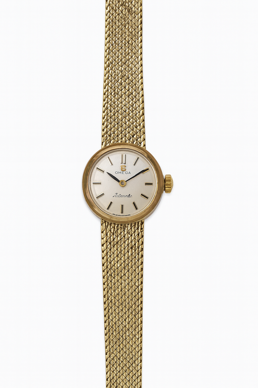 Preloved Ladies 9ct Gold Omega Bracelet Watch 1965 1245315