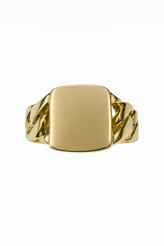 Preloved Yellow Good Signet Ring 9292