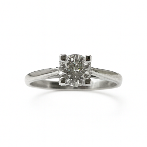 Preloved Diamond Solitaire Platinum Ring 8714A