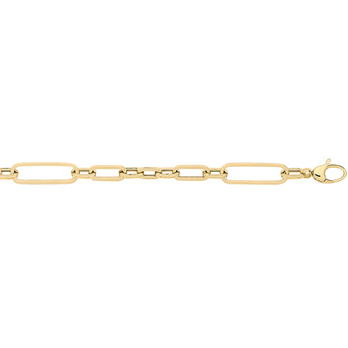 9ct Yellow Gold Hollow Bracelet NK460B
