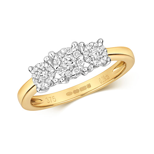 Diamond Brilliant Range 3 Stone RD112
