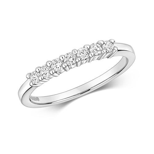 Diamond Seven Stone Half Eternity RD144W